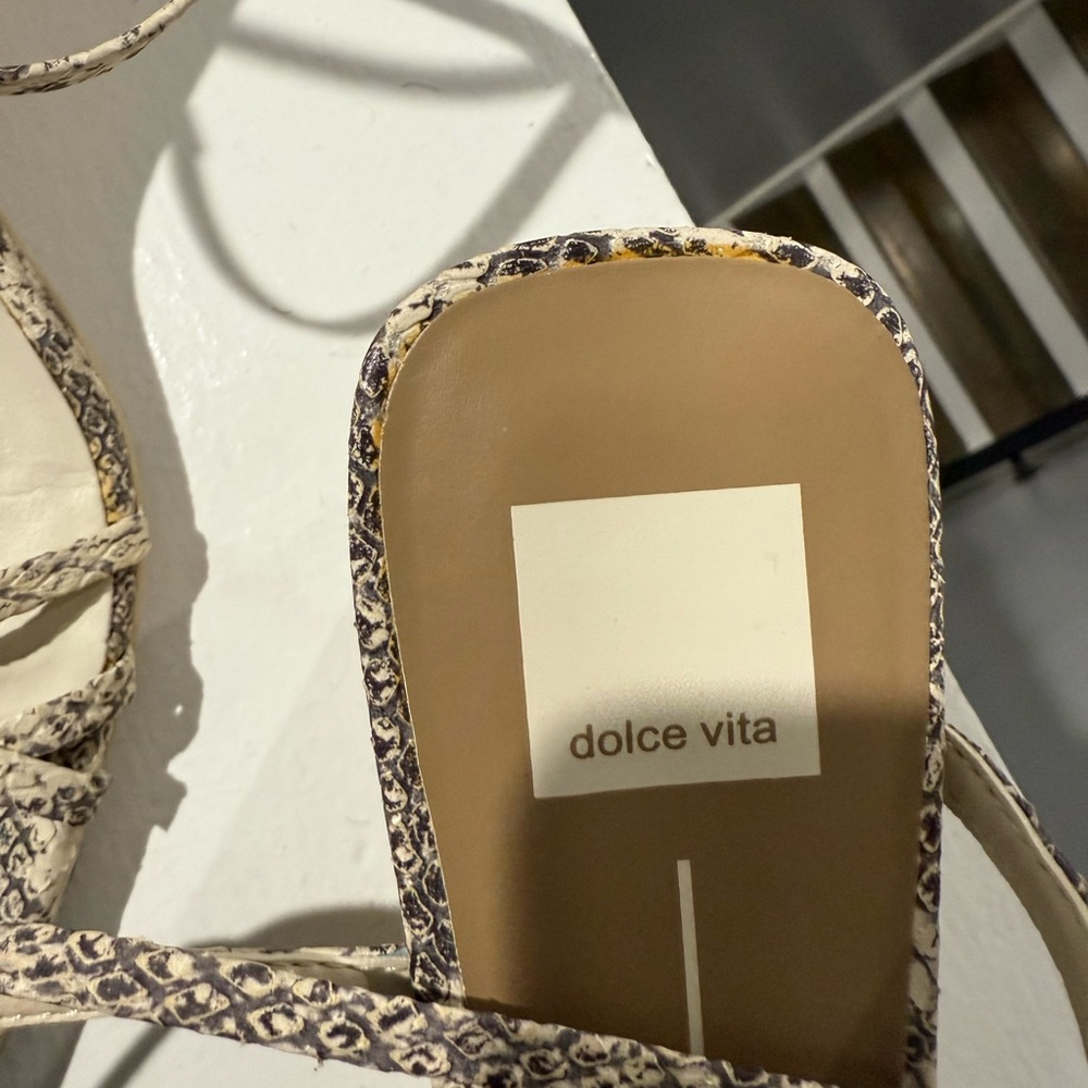 DV Zyda Heels in Stone Snake - Picture 7 of 7